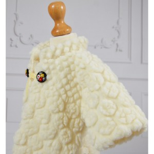 Rochite de Botez,Set iarna paltonas traditional de Botez fetite din lana, CATINCA